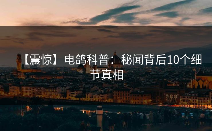 【震惊】电鸽科普：秘闻背后10个细节真相
